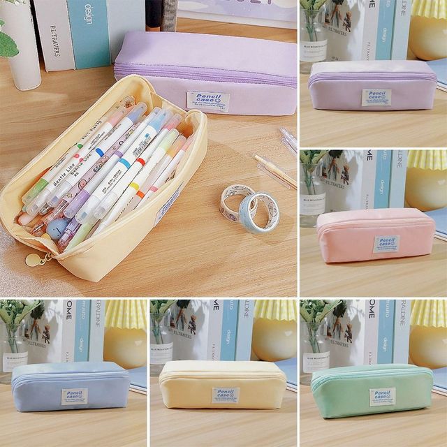 Cute Kawaii School Pencil Cases Stationery Bag Portable Pencil Box